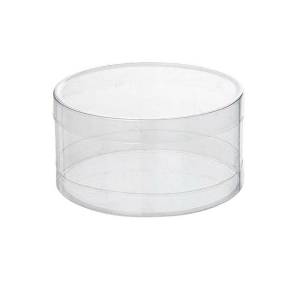 Acetate & Acrylic Bomboniere Boxes |  Cello Acetate Pvc Corsage Box (10cmDx5cmH) Round Clear Acetate & Acrylic Bomboniere Boxes Acetate & Acrylic Bomboniere Boxes