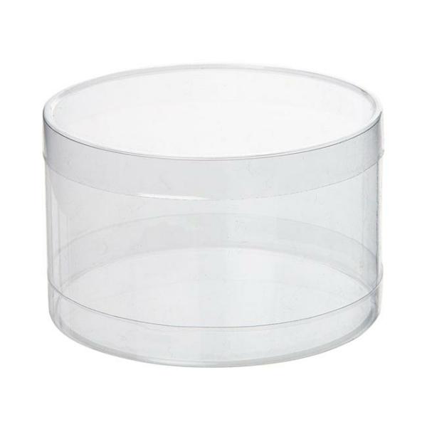 Acetate & Acrylic Bomboniere Boxes |  Cello Acetate Pvc Corsage Box (12cmDx7cmH) Round Clear Acetate & Acrylic Bomboniere Boxes Acetate & Acrylic Bomboniere Boxes