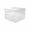 Acrylic Rose Head Boxes |  Acrylic 16 Rose Head Display Box With Lid (20x20x15cmH) Acrylic Rose Head Boxes Acrylic Rose Head Boxes