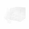 Acrylic Rose Head Boxes |  Acrylic 6 Rose Head Display Box With Lid (14x14x15cmH) Acrylic Rose Head Boxes