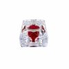 Acrylic Rose Head Boxes |  Amore Forever Rose Diamond Acrylic Box Pack 12 Red (4.5cmH) Acrylic Rose Head Boxes Acrylic Rose Head Boxes