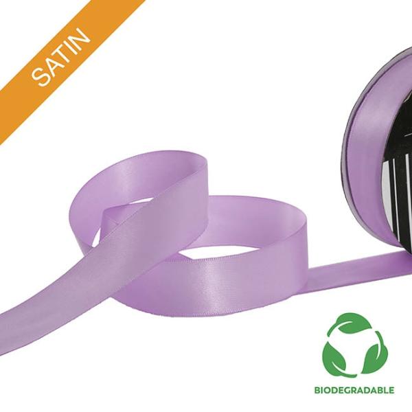 Biodegradable Ribbon |  Ribbon Bio-Poly Blend Deluxe Satin Lilac (25mmx25m) Biodegradable Ribbon Biodegradable Ribbon