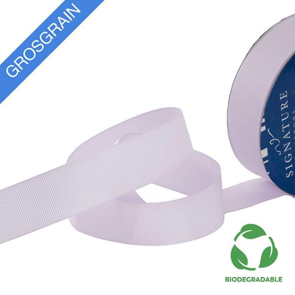 Biodegradable Ribbon |  Ribbon Bio-Poly Blend Grosgrain Lavender Orchid (25mmx25m) Biodegradable Ribbon Biodegradable Ribbon