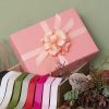 Biodegradable Ribbon |  Ribbon Bio-Poly Blend Grosgrain Peach (25mmx25m) Biodegradable Ribbon Biodegradable Ribbon