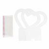 Bloom Box |  Flower Box Heart White Pack 5 (30×7.5×30.5cm) Bloom Box Bloom Box