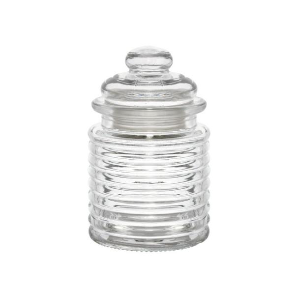 Bomboniere Jars |  Glass Mini Jar Circles With Lid Clear (7.5Dx12cmH) Bomboniere Packaging Bomboniere Jars