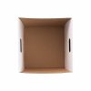 Cardboard Hamper Tray |  Grande Hamper Tray Large Gloss White Pk5 (22.5×22.5x17Hcm) Cardboard Hamper Tray Cardboard Hamper Tray