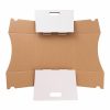 Cardboard Hamper Tray |  Grande Hamper Tray Large Gloss White Pk5 (22.5×22.5x17Hcm) Cardboard Hamper Tray Cardboard Hamper Tray