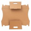 Cardboard Hamper Tray |  Grande Hamper Tray Medium Kraft Brown Pack 5 (18x18x13.5Hcm) Cardboard Hamper Tray Cardboard Hamper Tray