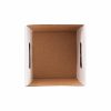 Cardboard Hamper Tray |  Grande Hamper Tray Small Gloss White Pk5 (12.5×12.5×9.5Hcm) Gift Boxes Cardboard Hamper Tray