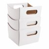 Cardboard Hamper Tray |  Grande Hamper Tray Small Gloss White Pk5 (12.5×12.5×9.5Hcm) Gift Boxes Cardboard Hamper Tray