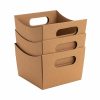 Cardboard Hamper Tray |  Grande Hamper Tray Small Kraft Brown Pk5 (12.5×12.5×9.5Hcm) Cardboard Hamper Tray Cardboard Hamper Tray