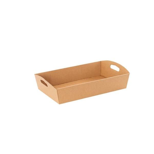 Cardboard Hamper Tray |  Hamper Tray Flat Pack Extra Small Kraft Brown (25x16x6cmH) Cardboard Hamper Tray Cardboard Hamper Tray