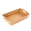 Cardboard Hamper Tray |  Hamper Tray Flat Pack Medium Kraft Brown (34x22x7cmH) Cardboard Hamper Tray Cardboard Hamper Tray