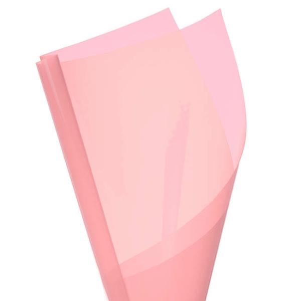 Cello Coloured Plain |  Coloured Cellophane 40 Micron Baby Pink (50x70cm) Pack 150 Flower Wrap Cello Coloured Plain