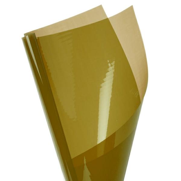 Cello Coloured Plain |  Coloured Cellophane 40 Micron Metallic Gold(50x70cm)Pack 150 Cello Coloured Plain Cello Coloured Plain