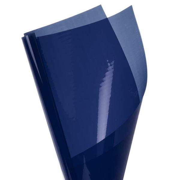 Cello Coloured Plain |  Coloured Cellophane 40 Micron Navy Blue (50x70cm) Pack 150 Cello Coloured Plain Blue