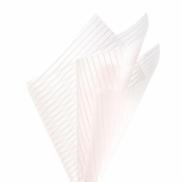 Cello Frosted |  Cello Frosted Elegant Stripes 50mic Pink Pk100 (60x60cm) Cello Frosted Cello Frosted