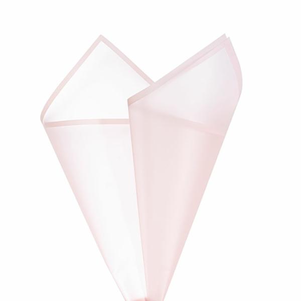 Cello Frosted |  Cello Frosted Hue With Border 50mic Pink Pk100 (60x60cm) Cello Frosted Cello Frosted