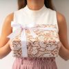 Cello Pattern |  Cello Clear 40mic Lace Rose Gold 100 Pack (50x70cm) Flower Wrap Cello Pattern