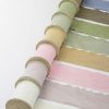 Cotton Ribbons |  Ribbon With Wooden Spool Calico Brown (80mmx5m) Cotton Ribbons Brown