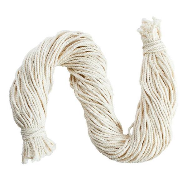 Cotton Rope |  Pre-Cut Cotton String White Bundle 100 (3mm x 70cm Long) Cotton Rope