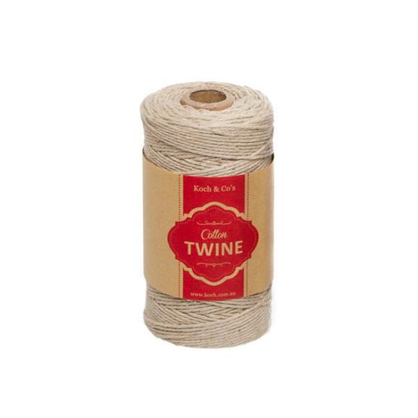 Cotton Twine |  Cotton Twine 12ply 1.2mm X 100m Natural Cotton Twine Brown