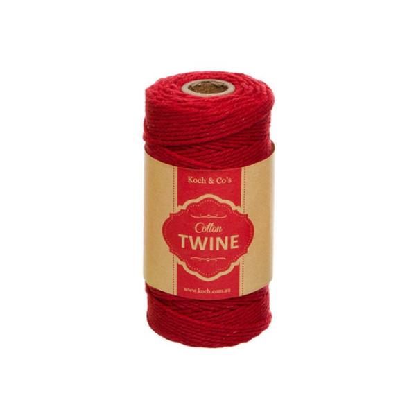 Cotton Twine |  Cotton Twine 12ply 1.2mm X 100m Red Cotton Twine Cotton Twine