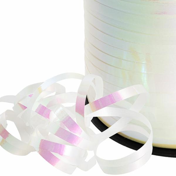 Curling Ribbons |  Ribbon Curling 5mm Metallic Iridescent White (5mmx450m) Curling Ribbons Curling Ribbons