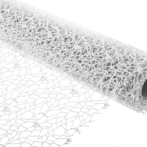 Deco Mesh |  Lace Spider Mesh Roll White (50cmx4.5m) Deco Mesh Deco Mesh