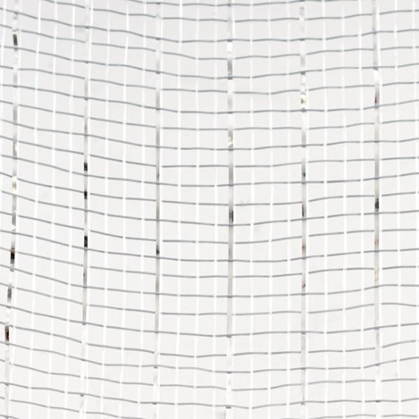 Deco Mesh |  Plastic Mesh Narrow Roll Metallic Silver (25cmx9m) Deco Mesh Deco Mesh