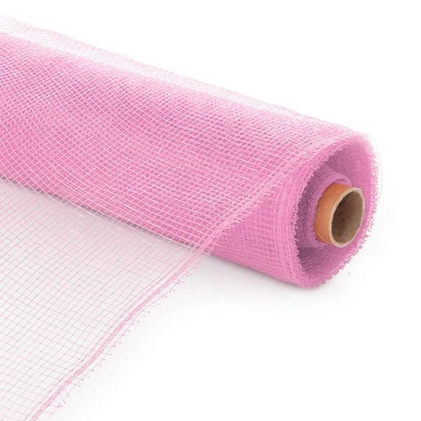 Deco Mesh |  Plastic Mesh Roll Baby Pink (53cmx9m) Deco Mesh Deco Mesh