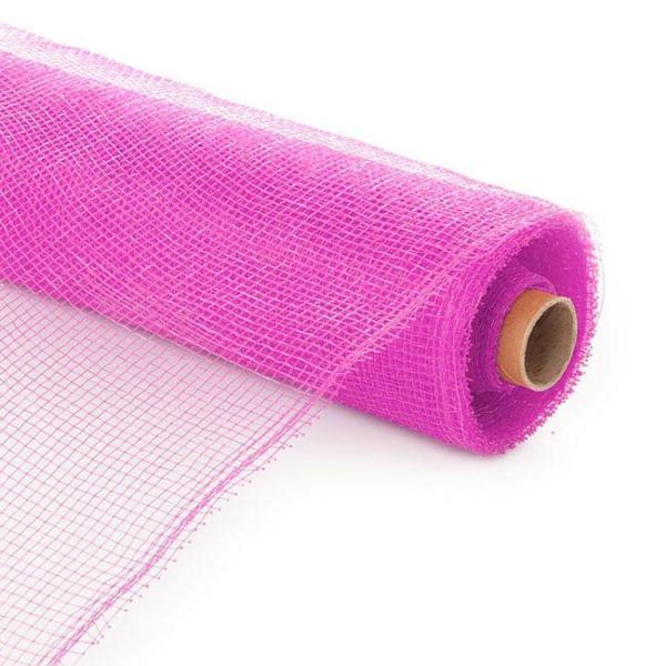 Deco Mesh |  Plastic Mesh Roll Hot Pink (53cmx9m) Deco Mesh Deco Mesh