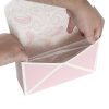 Envelope Gift Boxes |  Envelope Flower Box Large Paisley Pink Pk5 (23Lx8Dx16cmH) Envelope Gift Boxes Envelope Gift Boxes