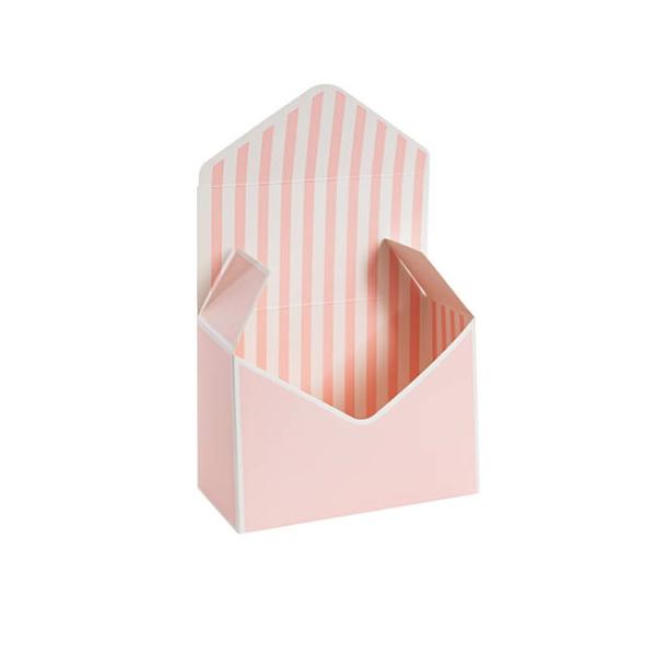 Envelope Gift Boxes |  Envelope Flower Box Small Pk5 Stripes Pink (15.5Lx8Dx11cmH) Envelope Gift Boxes Envelope Gift Boxes