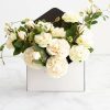 Envelope Gift Boxes |  Envelope Flower Box Small Pk5 White Black (15.5Lx8Dx11cmH) Envelope Gift Boxes Envelope Gift Boxes