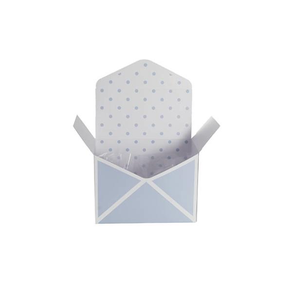 Envelope Gift Boxes |  Envelope Flower Box Small Spots Blue Pack 5 (15.5Lx8Dx11cmH) Envelope Gift Boxes Envelope Gift Boxes