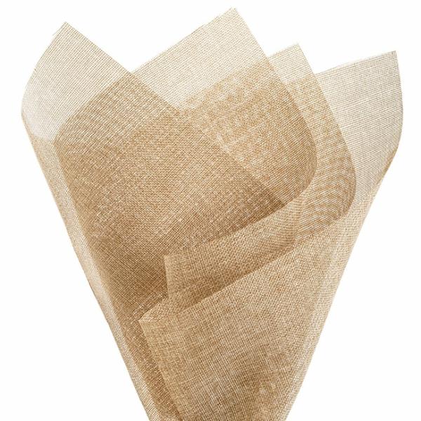 Faux Linen Mesh |  Faux Linen Mesh Sheet 125gsm Natural Pack 50 (47x70cm) Deco Mesh Deco Mesh