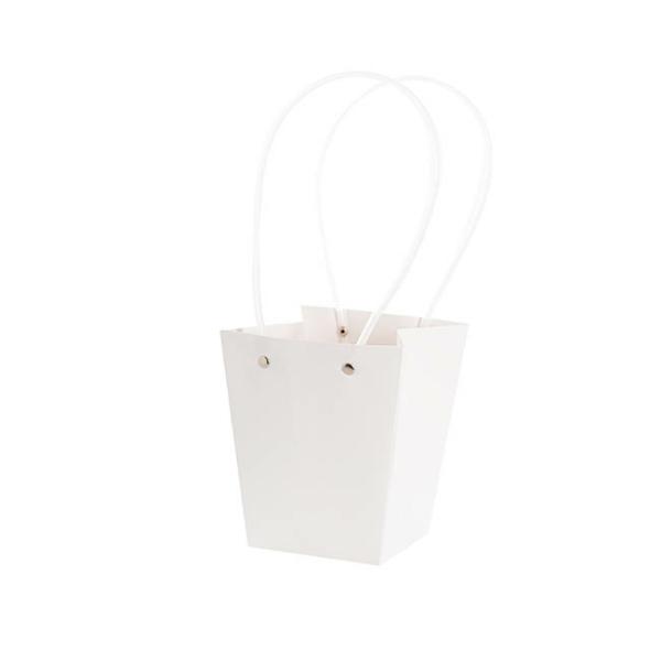 Flower Bouquet Bags |  Flower Carry Bag Kraft White Medium Pk5 (12x17x20cmH) Flower Bouquet Bags Flower Bouquet Bags