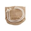 Flower Pot Cover |  Hessian Sack Small Natural (17cmDx24cmH) Flower Boxes & Bags Flower Pot Cover