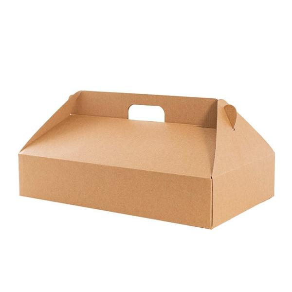 Gable Boxes |  Gable Hamper Catering Box FP Large Kraft Brown (40x25x8Hcm) Gift Boxes Gable Boxes