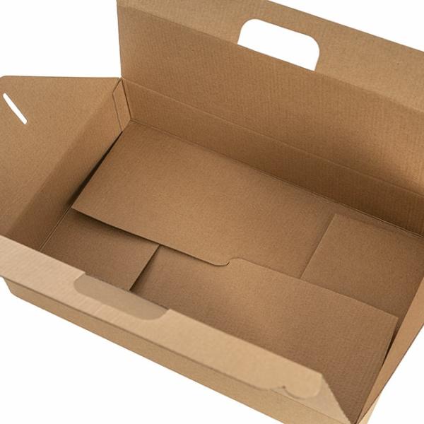 Gable Boxes |  Gable Hamper Catering Box FP Large Kraft Brown (40x25x8Hcm) Gift Boxes Gable Boxes