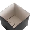 Gift Box With Lid |  Gift Box Extra Lge With Bow Flat Pack Black (250x250x245mmH) Gift Box With Lid Black