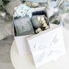 Gift Box With Lid |  Gift Box Extra Lge With Bow Flat Pack White (250x250x245mmH) Gift Box With Lid Gift Box With Lid