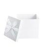 Gift Box With Lid |  Gift Box Extra Lge With Bow Flat Pack White (250x250x245mmH) Gift Box With Lid Gift Box With Lid