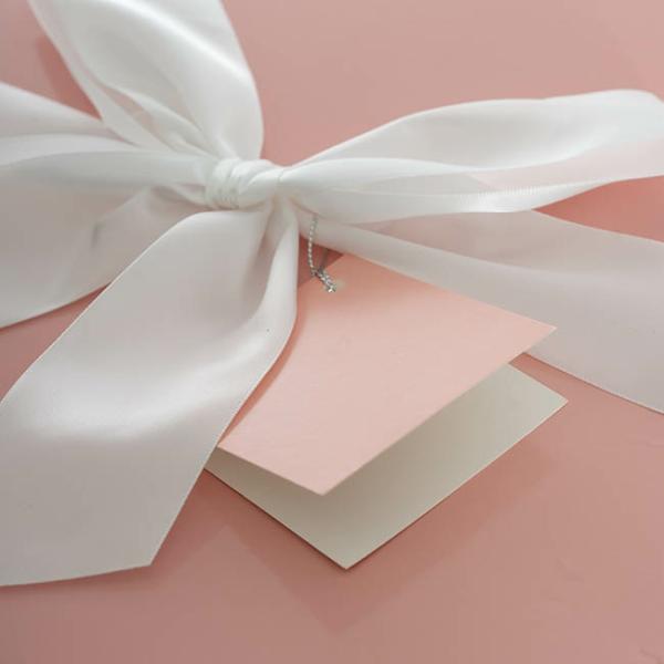 Gift Box With Lid |  Gift Box Jumbo With Bow Flat Pack Baby Pink (305x300x300mmH) Gift Boxes Gift Box With Lid