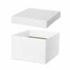 Gift Box With Lid |  Gift Box With Lid Large Flat Pack Gloss White (22x14cmH) Gift Box With Lid Gift Box With Lid