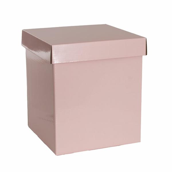 Gift Box With Lid |  Gift Box With Lid Tall Flat Pack Baby Pink (22x22x25cmH) Gift Box With Lid Gift Box With Lid