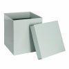 Gift Box With Lid |  Gift Box With Lid Tall Flat Pack Sage Green (22x22x25cmH) Gift Box With Lid Gift Box With Lid