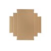 Gift Box With Lid |  Posy Box Lid Medium Kraft Brown Pack 5 (16.5×16.5x4cmH) Gift Box With Lid Gift Box With Lid